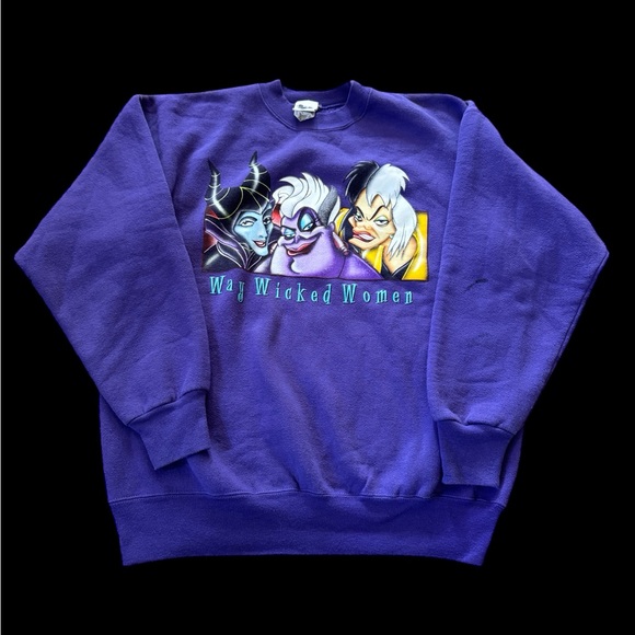 Disney Other - Vintage 90s Disney Catalog Way Wicked Women Villains Sweatshirt Medium Rare